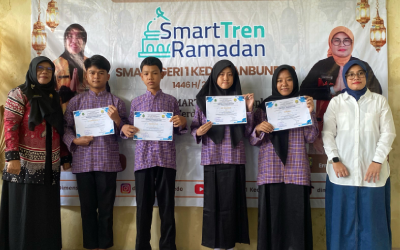 Penutupan Smart Tren di SMAN 1 Kedokanbunder Berlangsung Meriah